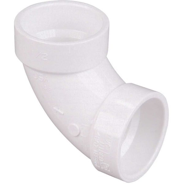 6 in. PVC DWV 90-Degree Hub x Hub Elbow